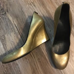 Gucci Gold Wedge